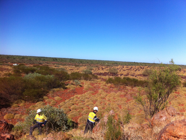 Setting up the coil.